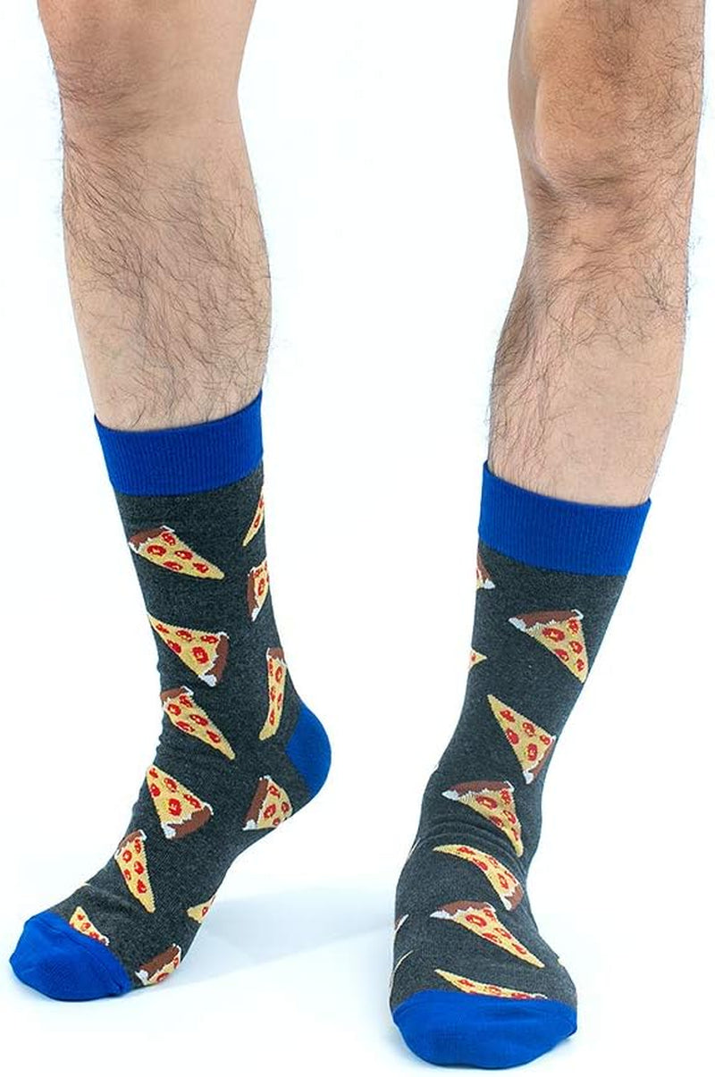 Mens Dress Socks Fun Funny Colorful Crazy Crew Dress Socks for Men 9-12