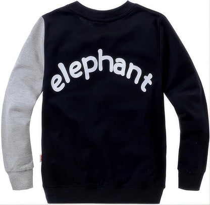 Boys Sweatshirts Cute Elephant Shirts Clothes Kids Pullover Hoodie Toddler Long Sleeve Cotton Sweatshirt Sweater