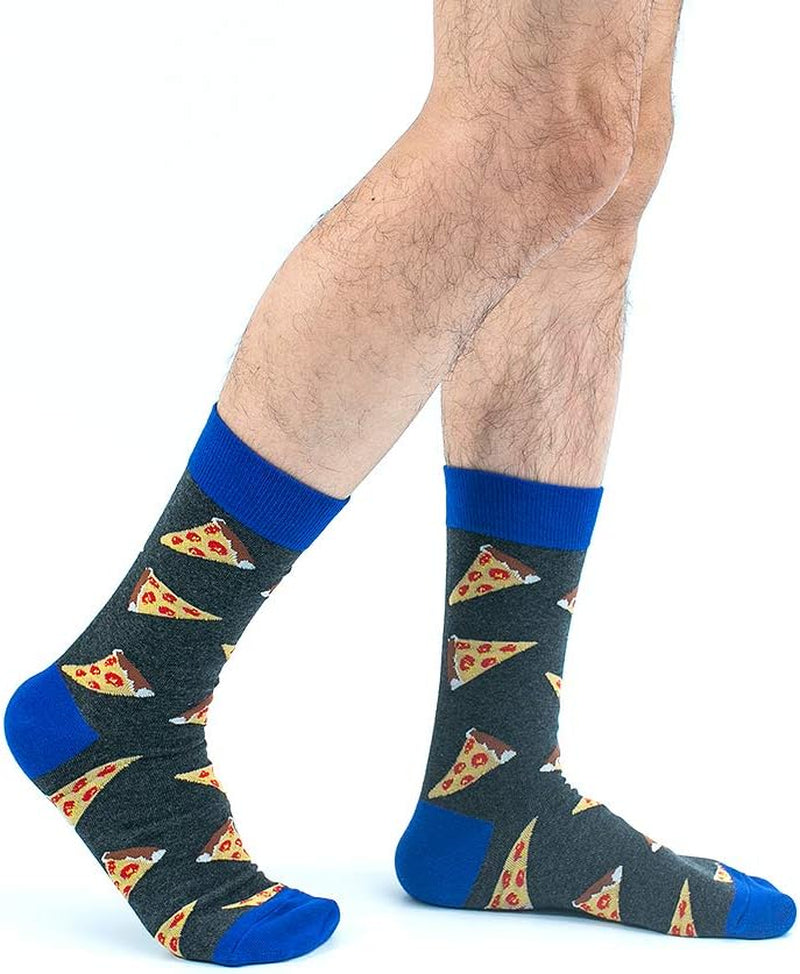 Mens Dress Socks Fun Funny Colorful Crazy Crew Dress Socks for Men 9-12