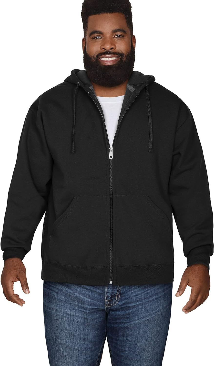 Unisex Adult Eversoft Fleece Full Zip Hoodie Sweatshirt