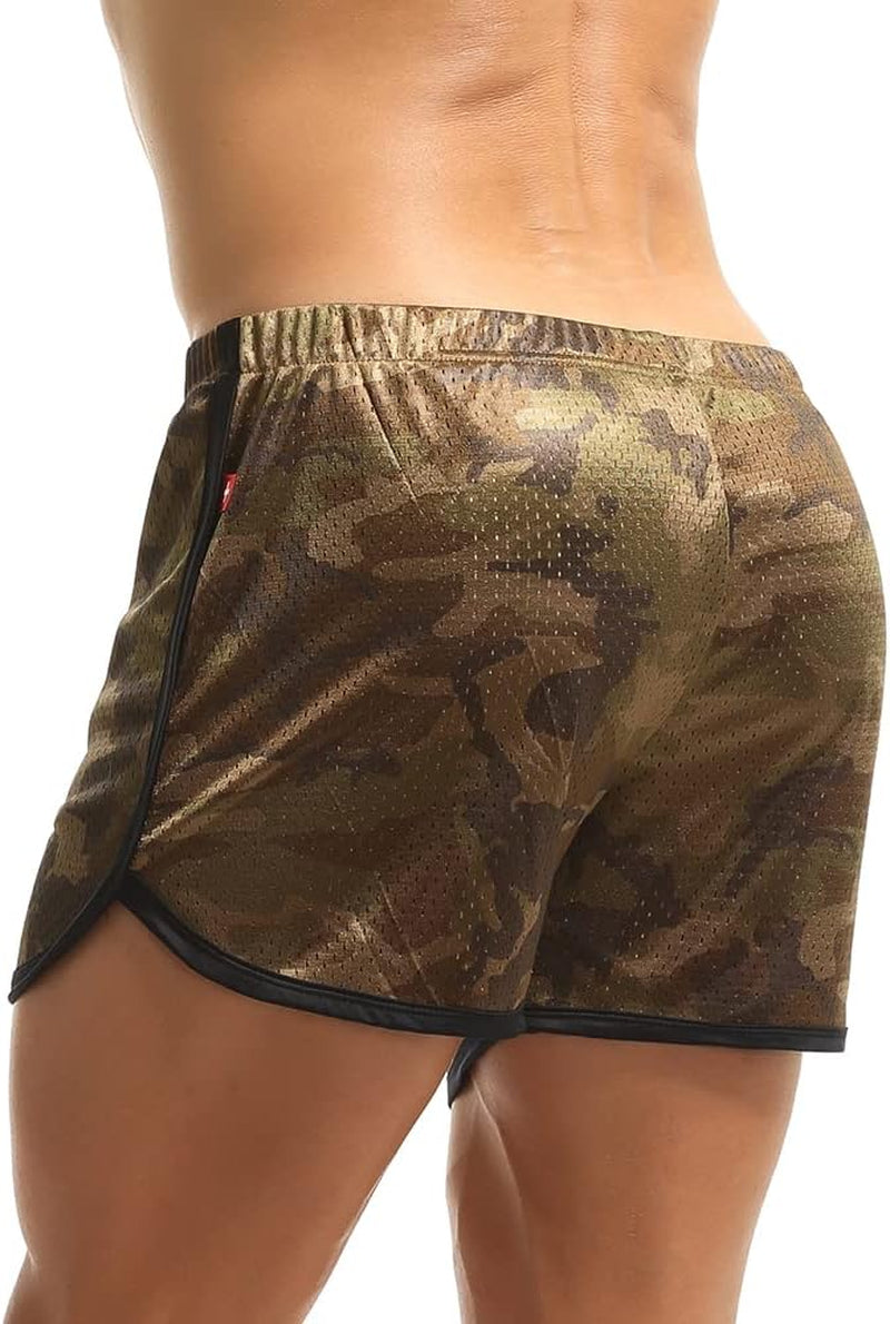 Men'S Running Shorts Mesh Bodybuilding Gym Fitted Shorts Athletic Sports Casual Short Pants