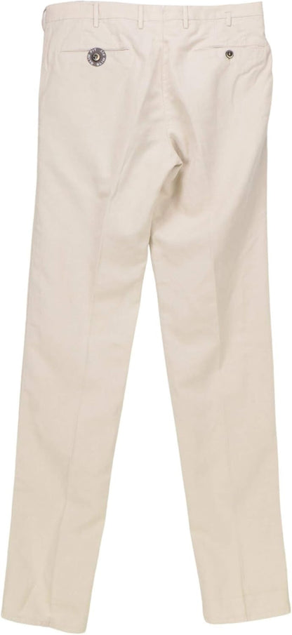 Men'S Sand Slim Fit Linen and Cotton Cocktail Premiere Pants & Capri - 48