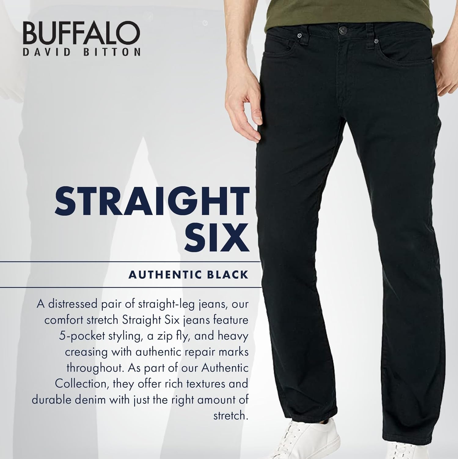 Men'S Straight Six Jeans