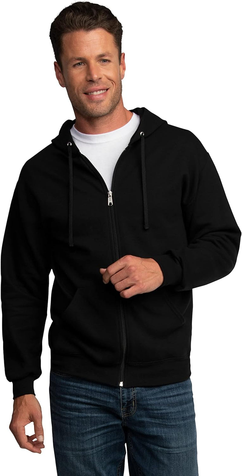 Unisex Adult Eversoft Fleece Full Zip Hoodie Sweatshirt