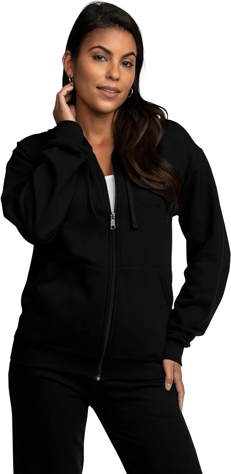 Unisex Adult Eversoft Fleece Full Zip Hoodie Sweatshirt